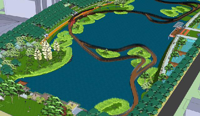 池州市海绵城市示范项目护城河遗址公园景观设计